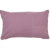 Housse de coussin rectangle figue uni