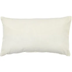 Housse de coussin rectangle crême uni