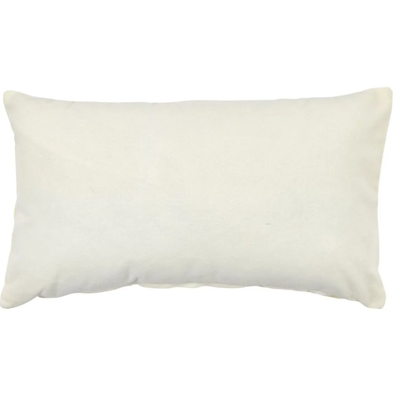 Housse de coussin rectangle crême uni