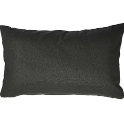 Housse de coussin rectangulaire gris