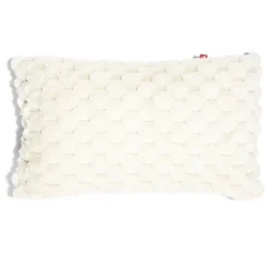 Housse de coussin ronds fausse fourrure lapin 30x50cm - 3 modèles