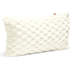 Housse de coussin ronds fausse fourrure lapin 30x50cm - 3 modèles