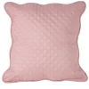 Housse de coussin rose imitation boutis