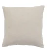 Housse de coussin velours beige