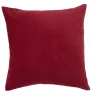 Housse de coussin velours rouge