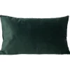 Housse de coussin velours 30x50cm bleu