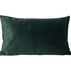 Housse de coussin velours 30x50cm bleu
