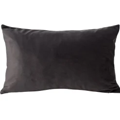 Housse de coussin velours 30x50cm gris