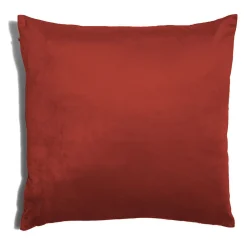 Housse de coussin velours rouge 45x45cm