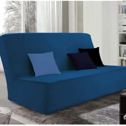 Housse pour canapé-lit bleue