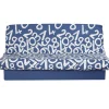 Housse pour canapé-lit bleue design chiffres blancs