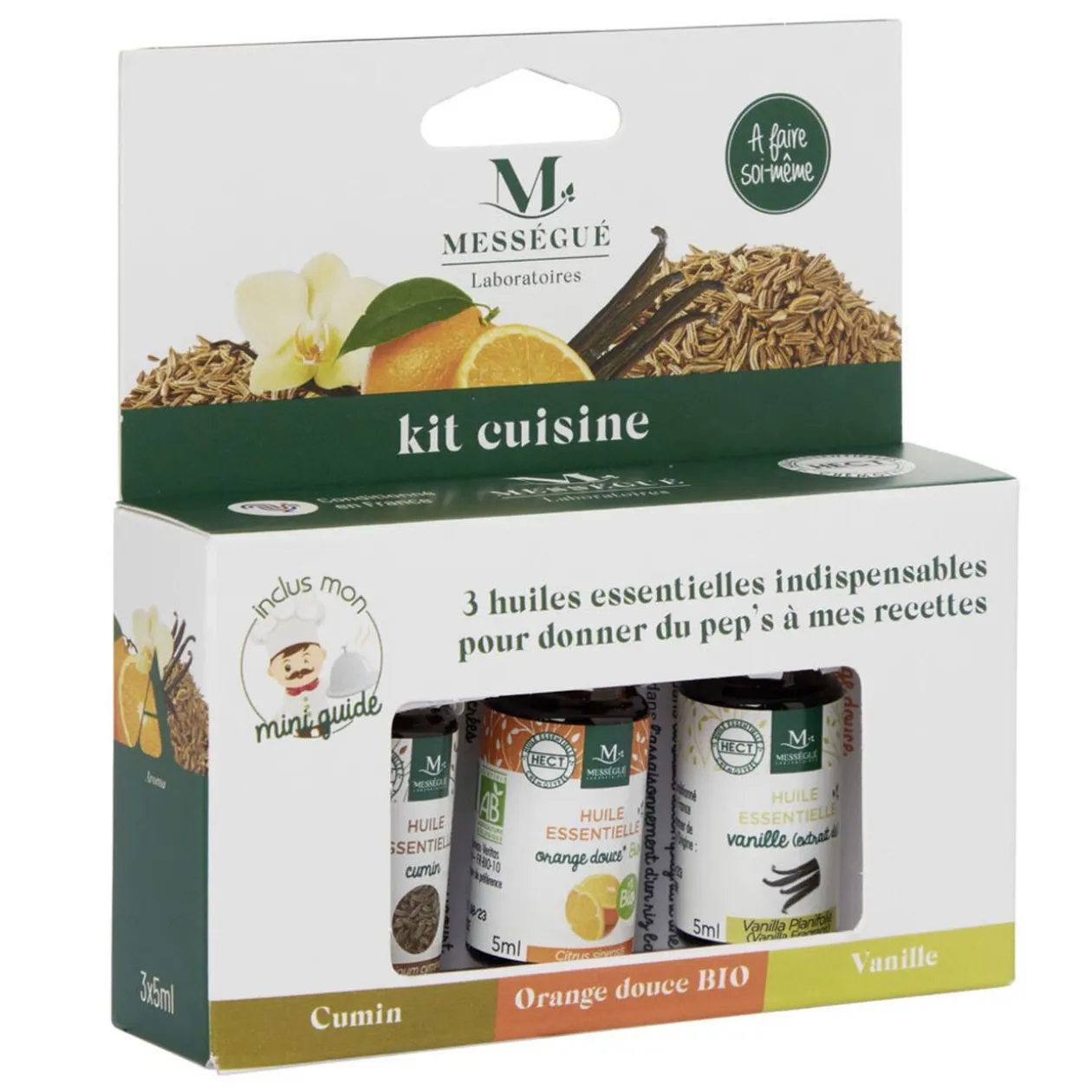 Huile essentielle découverte Aroma Cuisine x3