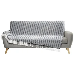 Jeté de canapé à franges 170x250cm