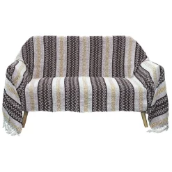 Jeté de canapé imprimé zig zag 170x250 cm