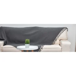 Jeté de canapé nid d'abeille