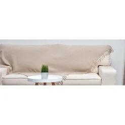 Jeté de canapé nid d'abeille