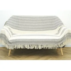 Jeté de canapé 170x250 cm design géométrique