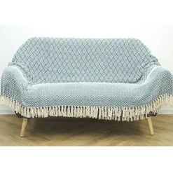Jeté de canapé 170x250 cm design géométrique