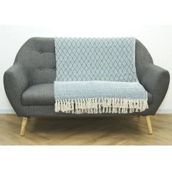 Jeté de canapé 170x250 cm design géométrique