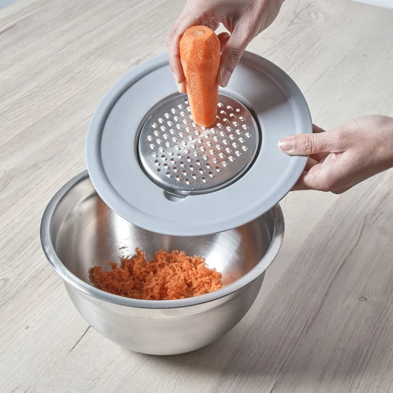 Kit bol mixeur avec accessoires de découpe inox