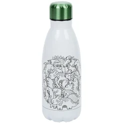 Kit gourde isotherme 350mL à colorier avec 6 marqueurs