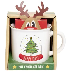 Kit mug de Noël préparation chocolat chaud