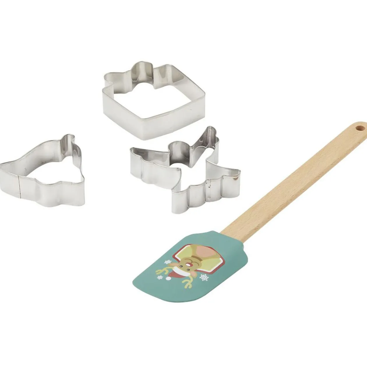 Kit spatule Noël avec emporte pièces x2