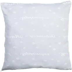 L'oreiller de ma grand mère gris et blanc carré souple