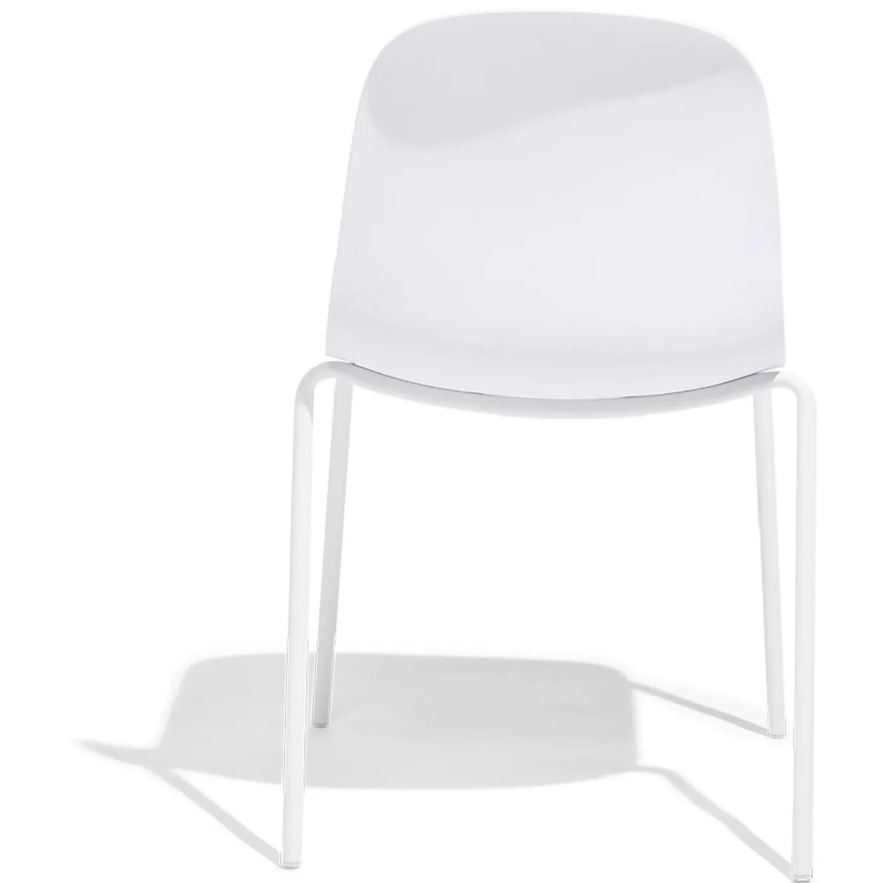 Lot de 2 chaises Lilou 53x50x85cm blanches
