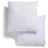 Lot de 2 oreillers en polyester blanc 60x60cm