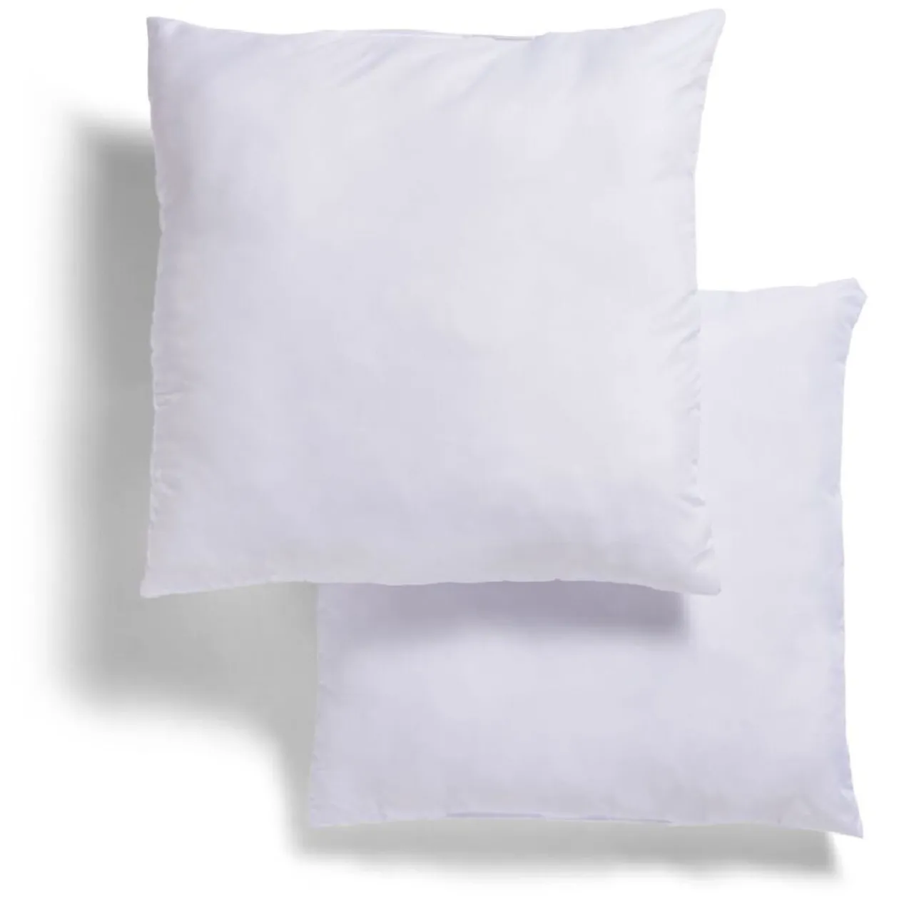 Lot de 2 oreillers en polyester blanc 60x60cm