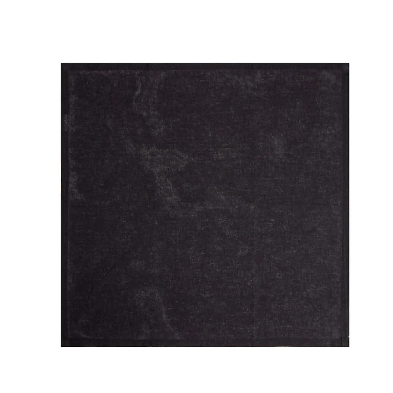 Lot de 4 serviettes de table carrées noires 35x35cm