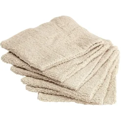 Lot de 4 serviettes pour invités en coton - 6 coloris