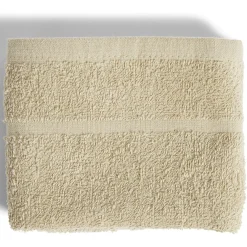 Lot de 2 torchons éponge coton beige 40x70cm