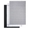 Lot de 3 torchons rectangulaires 50x70cm 100% coton blanc et noir