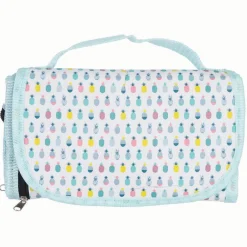 Lunch bag réfrigérant blanc et bleu motif ananas multicolore