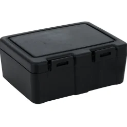 Lunch box à 2 compartiments - Boîte alimentaire en plastique noir 1L