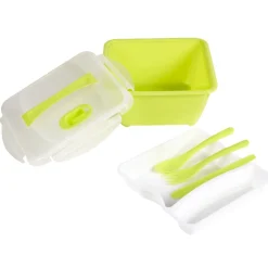 Lunch box compartimentée avec couverts