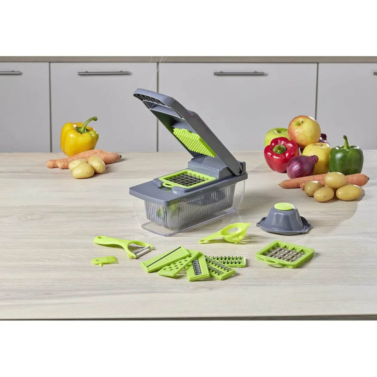 Mandoline et coupe-légumes 16 pièces