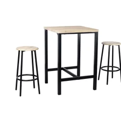 Mange-debout + 2 tabourets de bar Harper