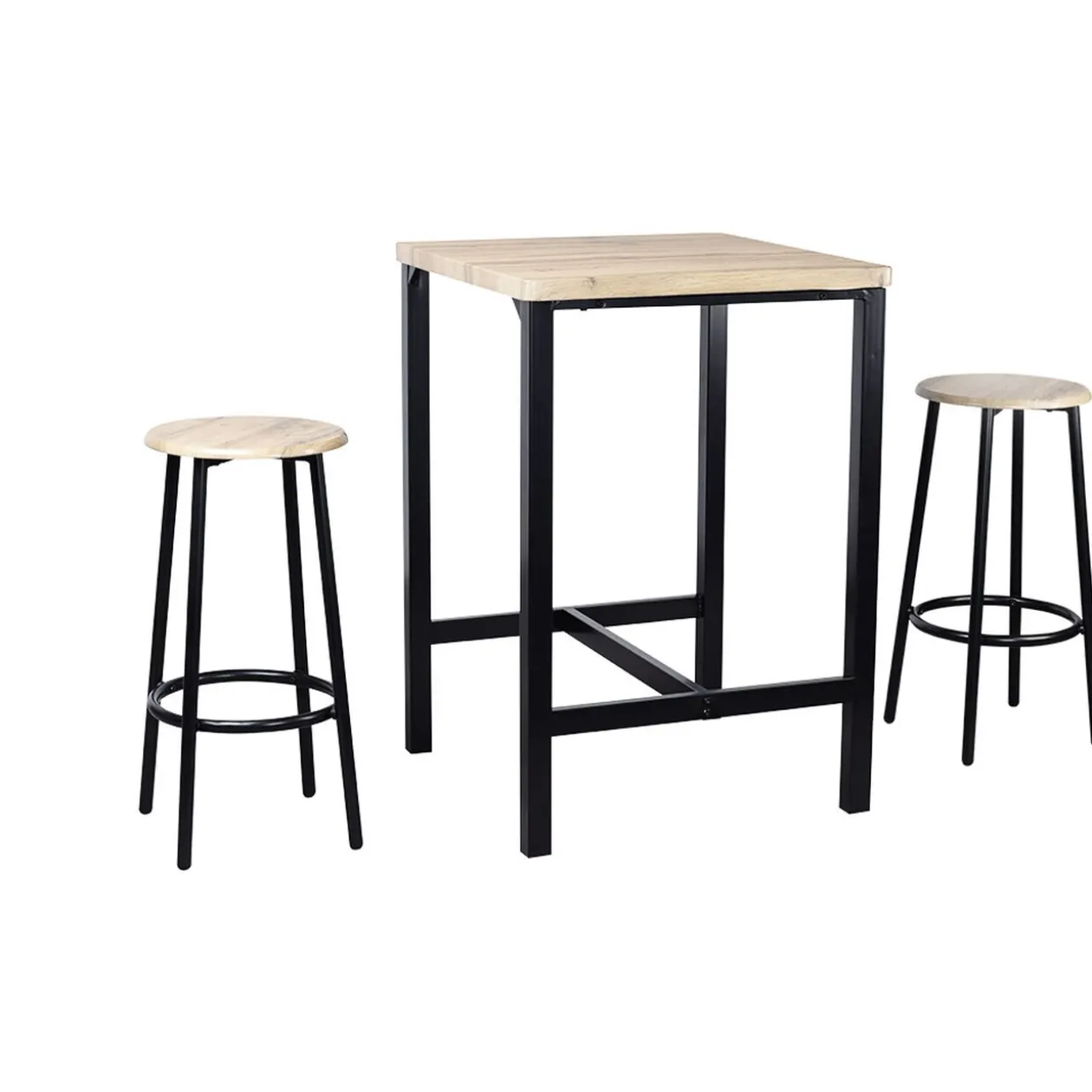 Mange-debout + 2 tabourets de bar Harper