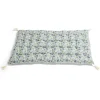 Matelas de sol 120x60cm pompons polycoton beige
