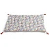 Matelas de sol 120x60cm pompons polycoton orange