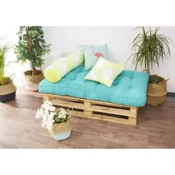 Matelas nomade et 3 coussins design exotique