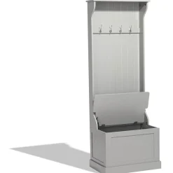 Meuble à chaussures Louis gris clair