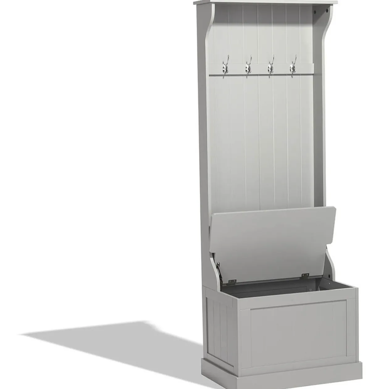 Meuble à chaussures Louis gris clair