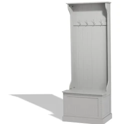 Meuble à chaussures Louis gris clair