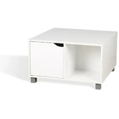 Meuble auxiliaire Adam en bois blanc