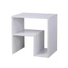 Meuble d'appoint/chevet Nessie blanc 40xH40x30cm