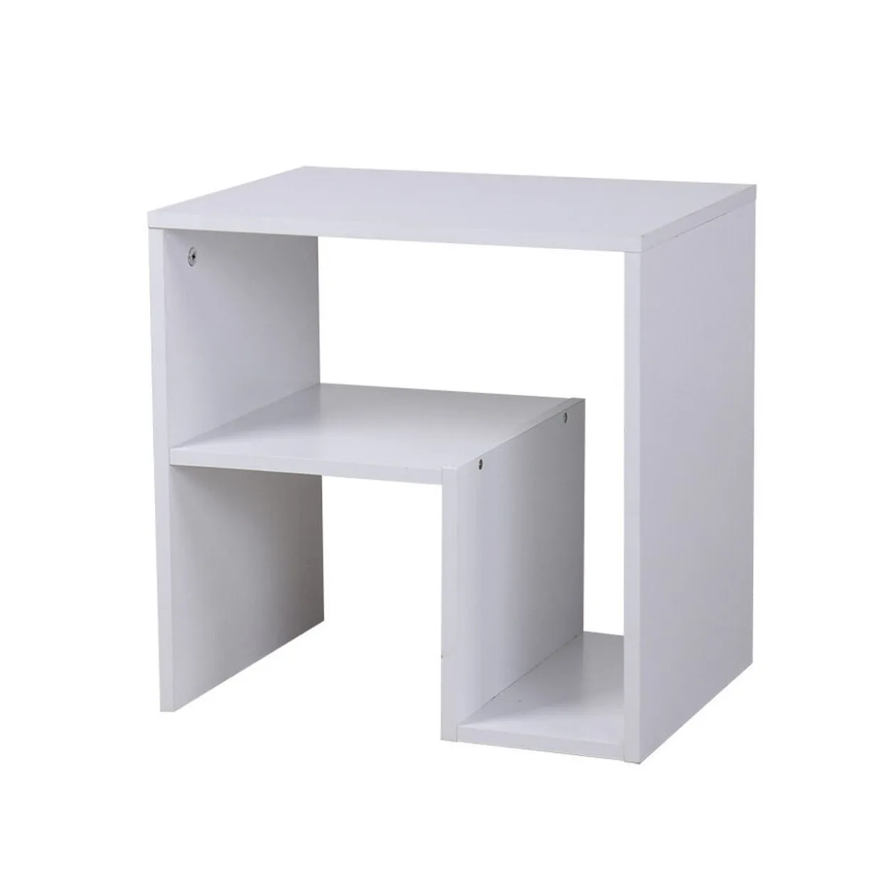 Meuble d'appoint/chevet Nessie blanc 40xH40x30cm